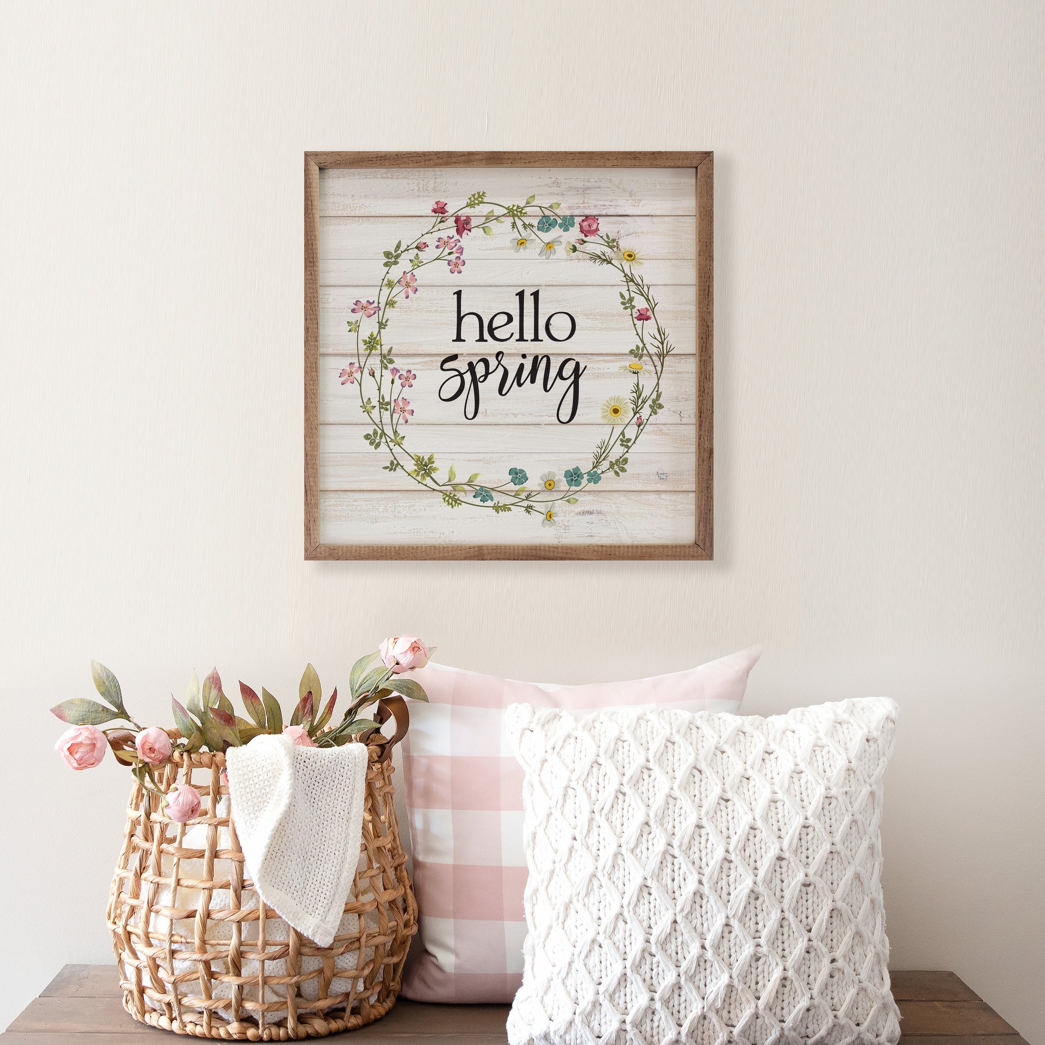 Hello hotsell Spring Wreath